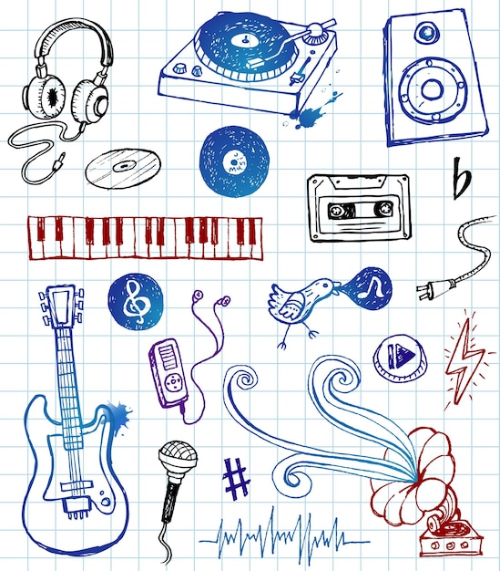 Muziek doodles