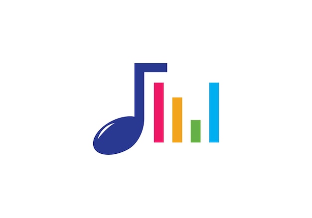 Muziek geluidsgolven vector pictogram illustratie