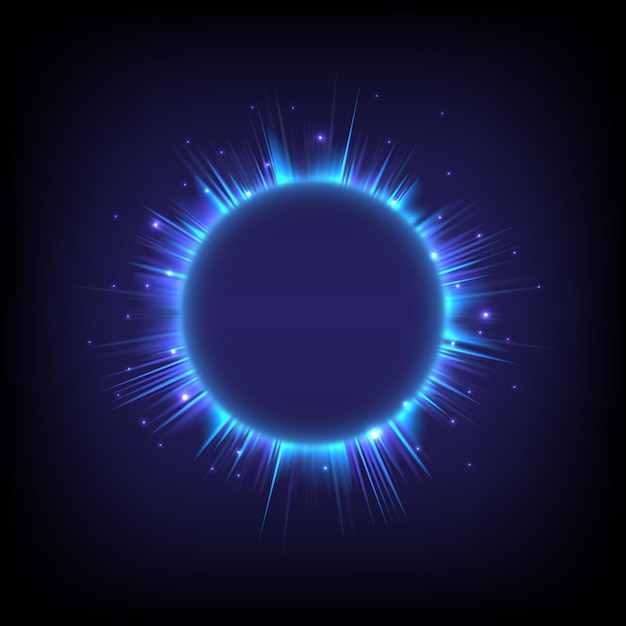 Muziek golf cirkel verlichting Gloeiende werveling lichteffect Futuristische vlam werveling universum spoor effect Kracht energie van cirkelvormig element Lichtgevende scifi Glanzende neonlichten kosmische LED-kleur
