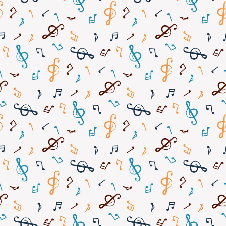 muziek noten patroon