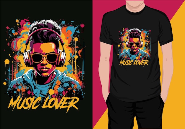 muziek t-shirt ontwerp vector vintage