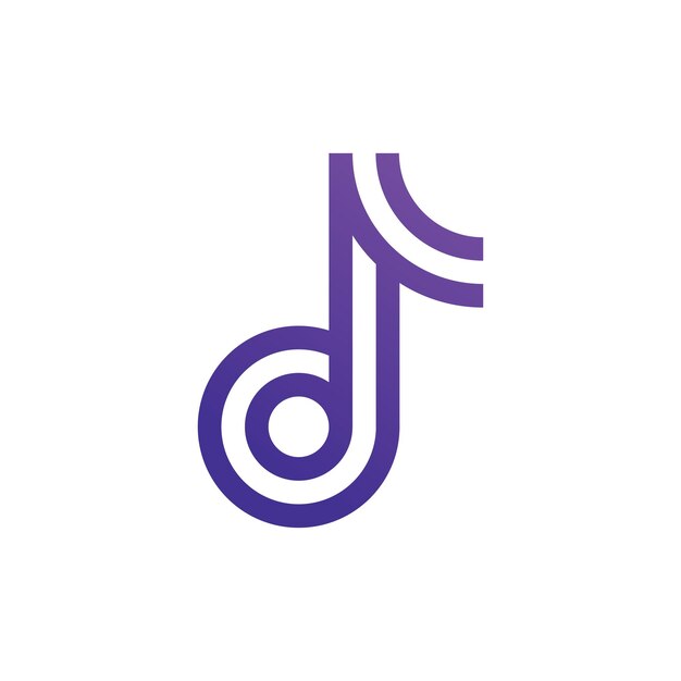 Muziek Vector logo pictogram sjabloon ontwerpelementen