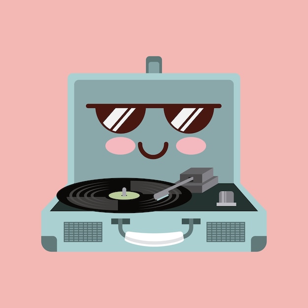 muziek vintage pictogram ontwerp