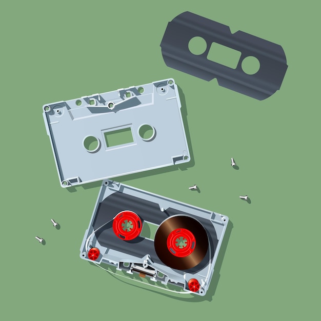 Muziekcassette detail