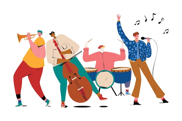 Muziekfeest Illustratie