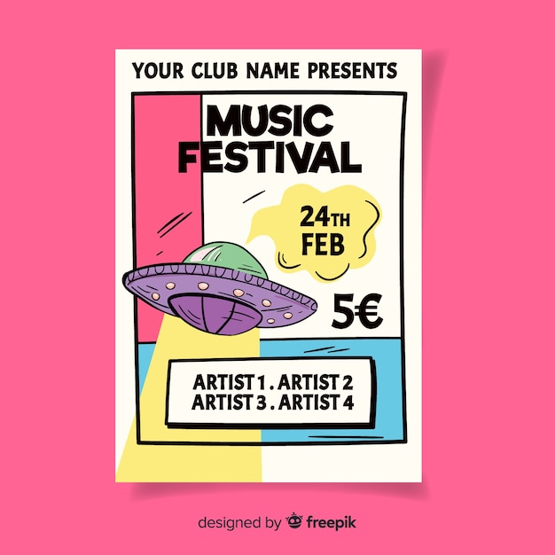 Muziekfestival-flyer