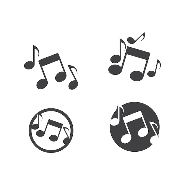 Muzieknoot pictogram Vector illustratie ontwerp