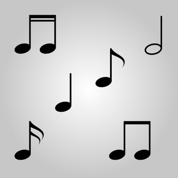 Muzieknoot pictogram vector