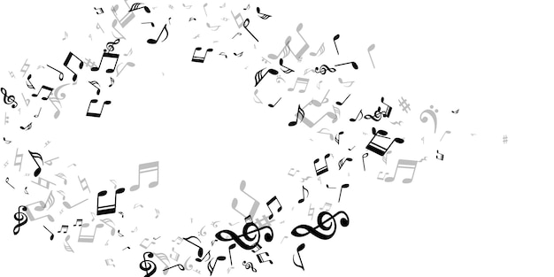 Muzieknoot symbolen vector patroon symphony