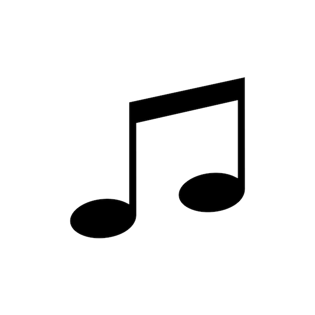 muzieknoten pictogram vector sjabloon logo trendy collectie plat ontwerp