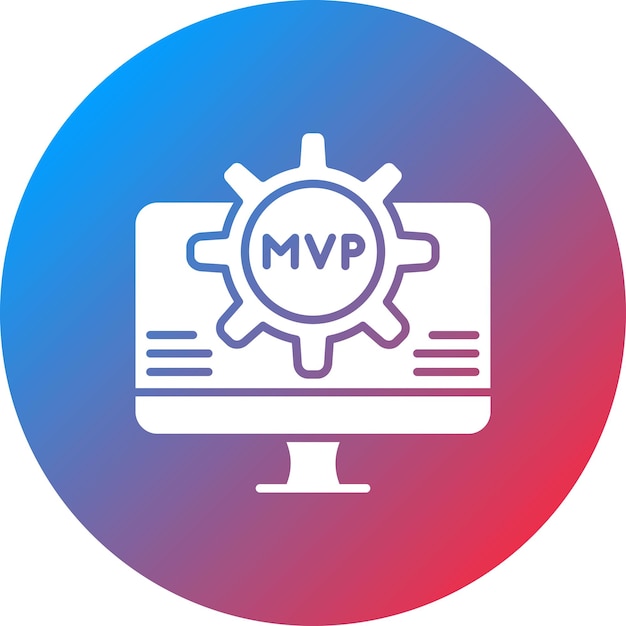 MVPアイコンベクトル画像はコンピュータプログラミングに使用できます