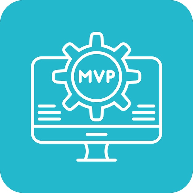 Икона векторного изображения MVP может использоваться для компьютерного программирования