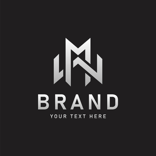 Mw of wm brief logo ontwerp