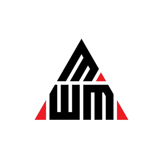 mwm triangle letter logo design with triangle shape mwm triangle logo design monogram mwm triangle vector logo template with red color mwm triangular logo simple elegant and luxurious logo