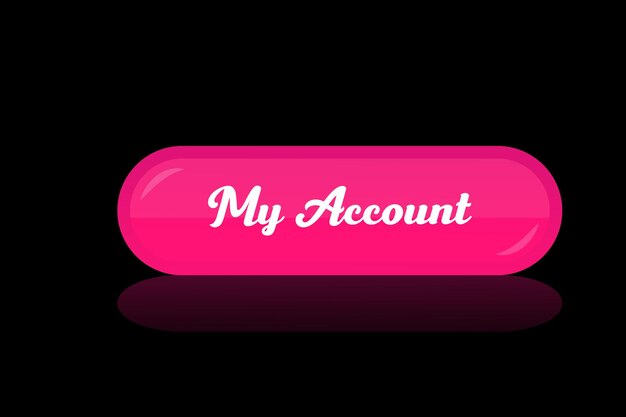 MY ACCOUNT Web Button (profile user setup login online options)