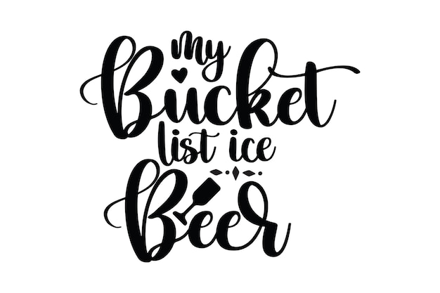 Vettore la mia lista di cose da fare, birra ghiacciata.