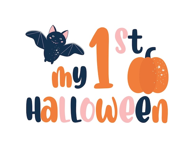 My first halloween cute sublimation desig