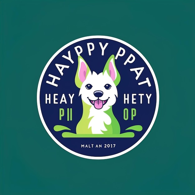 Vector my happy healthy petshd add dogs in the logo