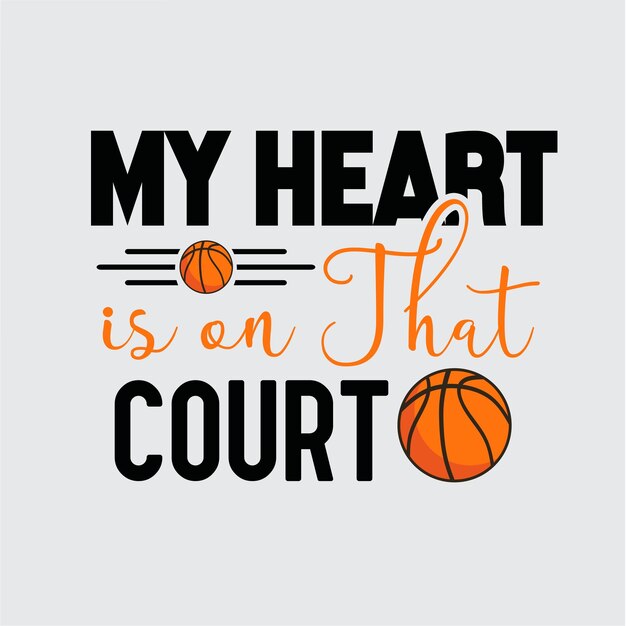 My Heart is on That Court デザイン