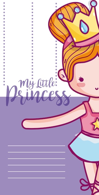 My little princess cute card 