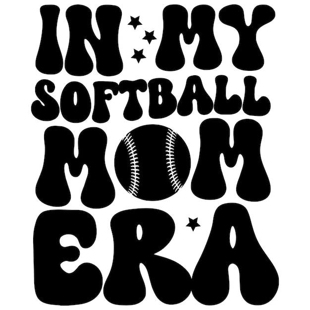 Vettore all'epoca della mia mamma di softball