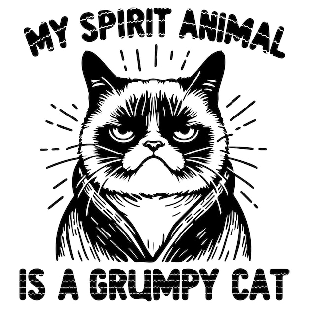 My Spirit Animal is a Grumpy Cat_A