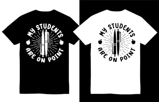 I miei studenti sono sul punto insegnante svg tshirt design