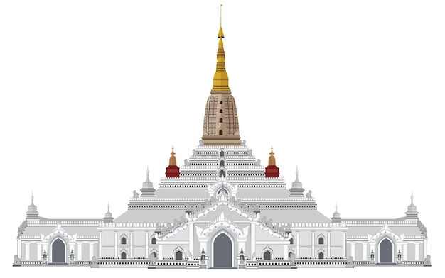 Vector myanmar art work collection