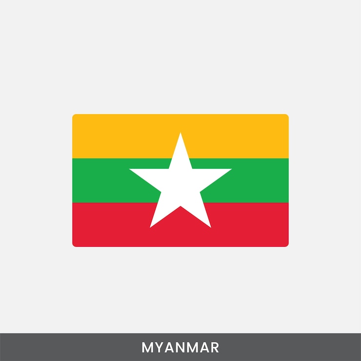 Vector myanmar national flag vector design