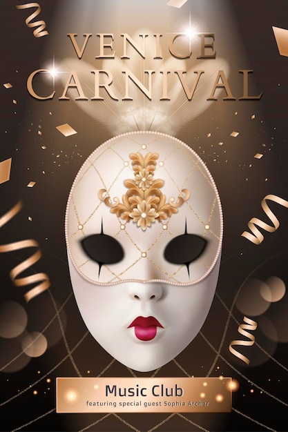 Mysterieuze poster van Carnaval van Venetië