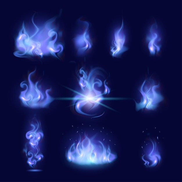 Mysterious fire Magic flame collection