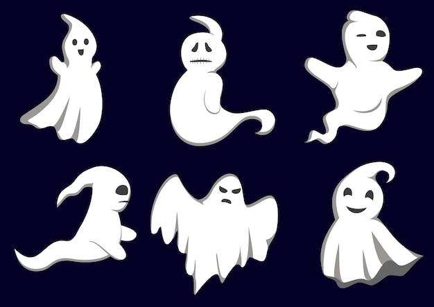 Vector mystery ghosts