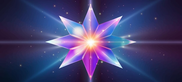 Вектор Тайна блеск дискотека космос вспышка украшенный блеск космическая магия неон снежинка свечение звезды