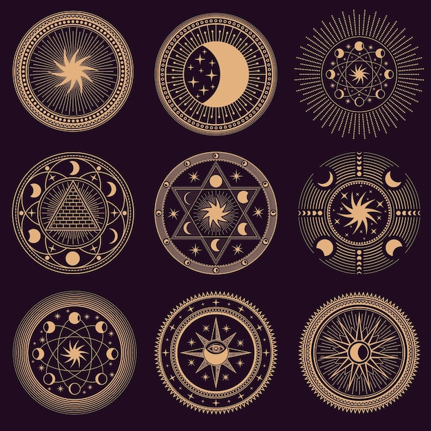 Mystic cirkel symbolen.