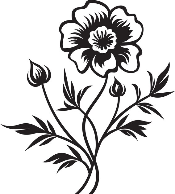 Vector mystic noir gardens floral vector ensembles