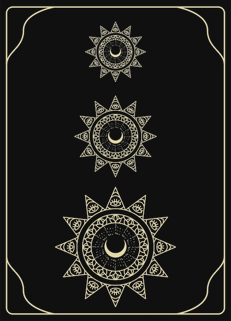 мистический эстетический постер рука луна звезда ретро магия тайна богема