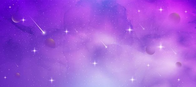 Vector mystical beauty of galaxy background