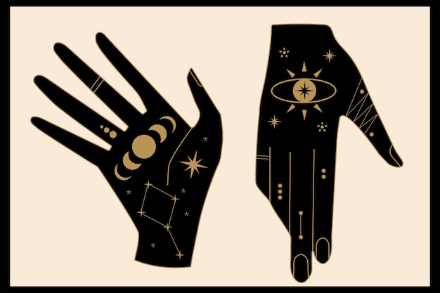 mystical hand illustration