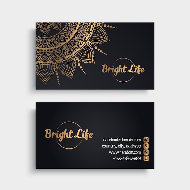 Mystical luxury business card