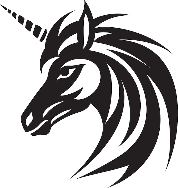 MysticCraft Nexus Vectorized Emblem Images Unicorn Symphony Crafted Horse Art