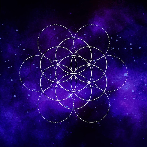 Mystieke heilige geometrie vector symbool Spiritualiteit harmonie