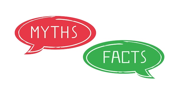 Myths vs facts infographic icon