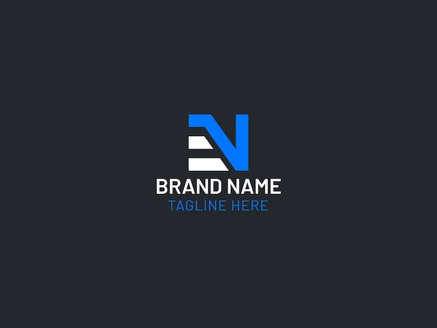 N brief logo ontwerp