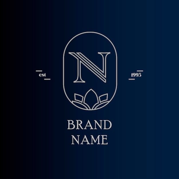 N Gold Luxury logo