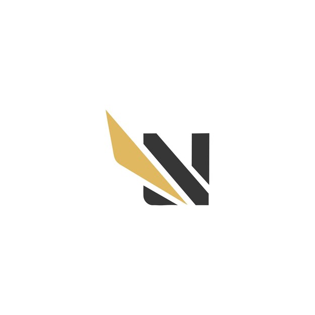 Vector n letter financial logo