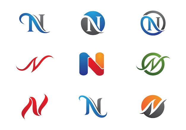 N Letter Logo Business Template Vector icon