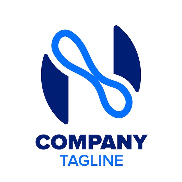 n letter logo for company