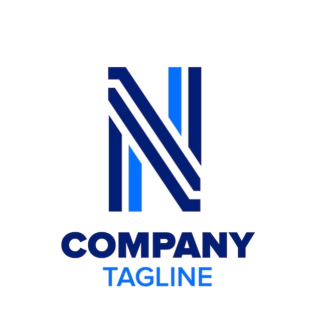 n letter logo for company