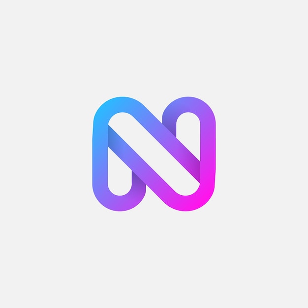 N letter logo design concept