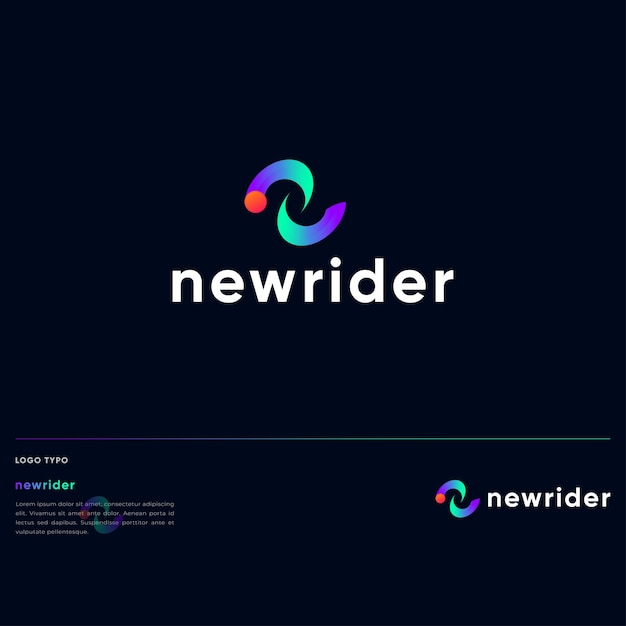 N letter logo design